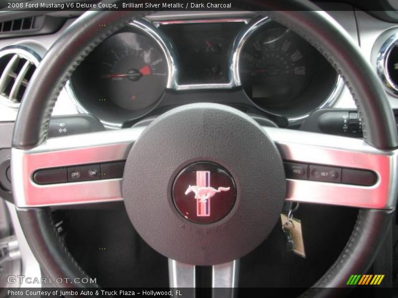 Brilliant Silver Metallic / Dark Charcoal 2008 Ford Mustang V6 Deluxe Coupe