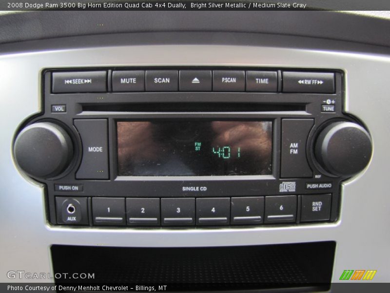 Bright Silver Metallic / Medium Slate Gray 2008 Dodge Ram 3500 Big Horn Edition Quad Cab 4x4 Dually