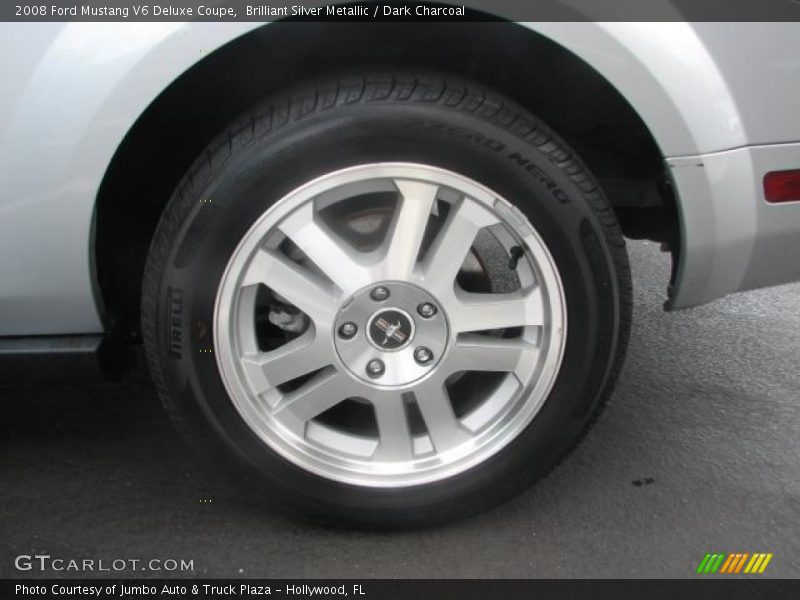 Brilliant Silver Metallic / Dark Charcoal 2008 Ford Mustang V6 Deluxe Coupe