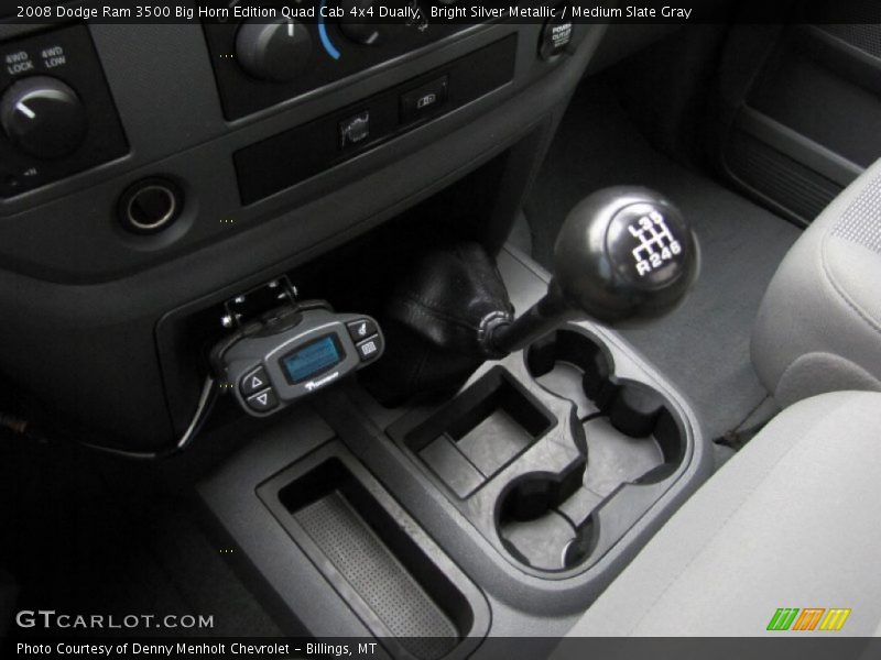 Bright Silver Metallic / Medium Slate Gray 2008 Dodge Ram 3500 Big Horn Edition Quad Cab 4x4 Dually