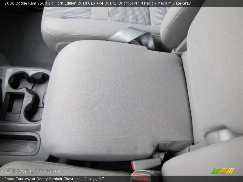 Bright Silver Metallic / Medium Slate Gray 2008 Dodge Ram 3500 Big Horn Edition Quad Cab 4x4 Dually