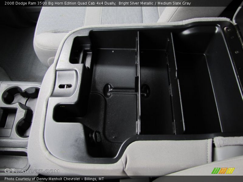 Bright Silver Metallic / Medium Slate Gray 2008 Dodge Ram 3500 Big Horn Edition Quad Cab 4x4 Dually