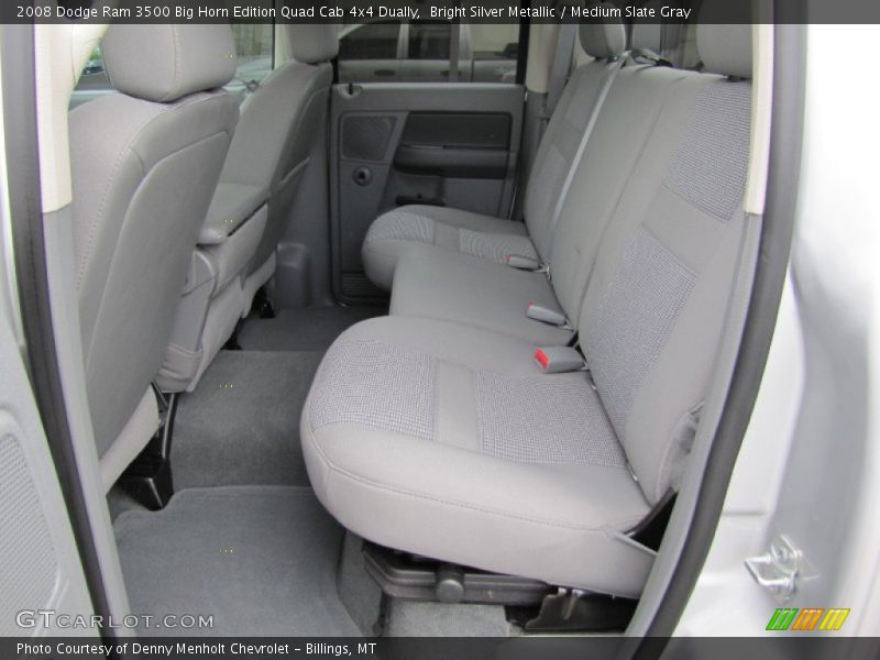 Bright Silver Metallic / Medium Slate Gray 2008 Dodge Ram 3500 Big Horn Edition Quad Cab 4x4 Dually
