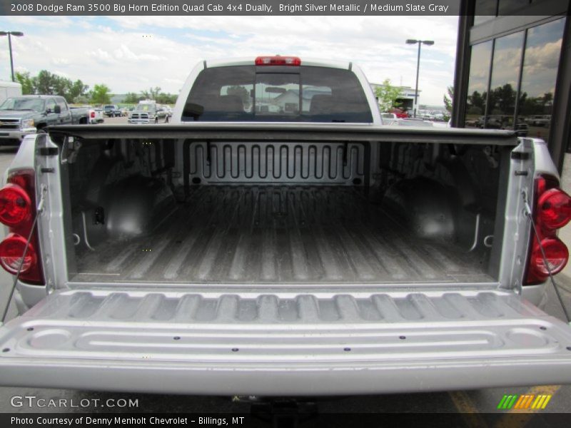 Bright Silver Metallic / Medium Slate Gray 2008 Dodge Ram 3500 Big Horn Edition Quad Cab 4x4 Dually