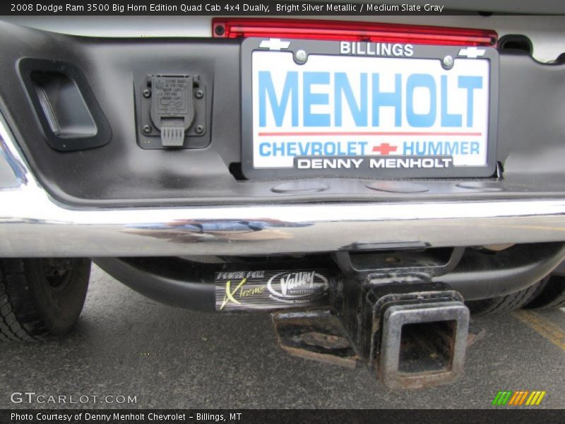 Bright Silver Metallic / Medium Slate Gray 2008 Dodge Ram 3500 Big Horn Edition Quad Cab 4x4 Dually