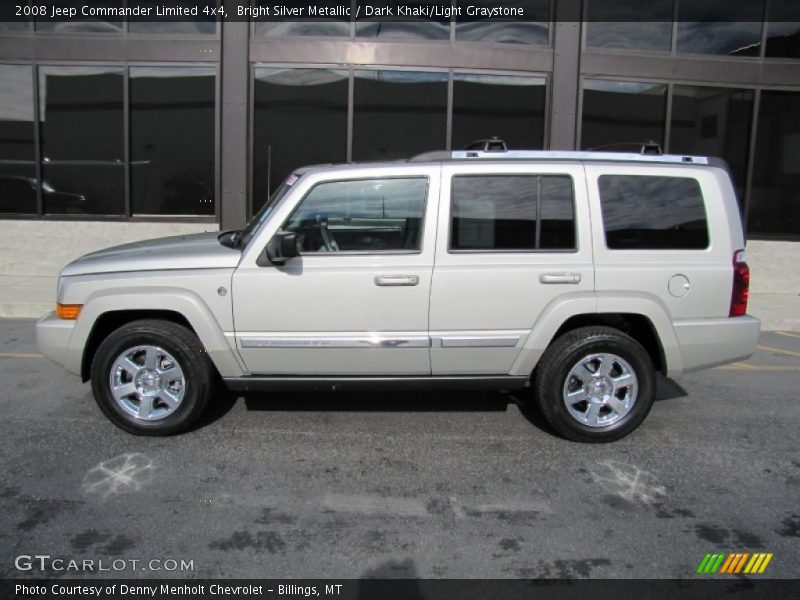 Bright Silver Metallic / Dark Khaki/Light Graystone 2008 Jeep Commander Limited 4x4