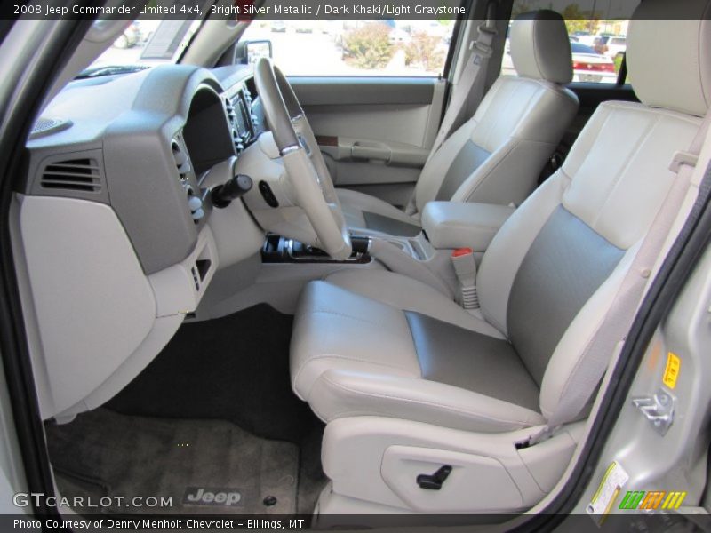 Bright Silver Metallic / Dark Khaki/Light Graystone 2008 Jeep Commander Limited 4x4
