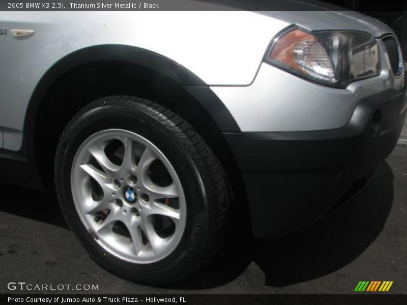 Titanium Silver Metallic / Black 2005 BMW X3 2.5i