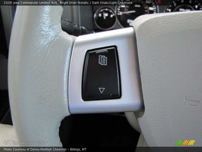 Bright Silver Metallic / Dark Khaki/Light Graystone 2008 Jeep Commander Limited 4x4