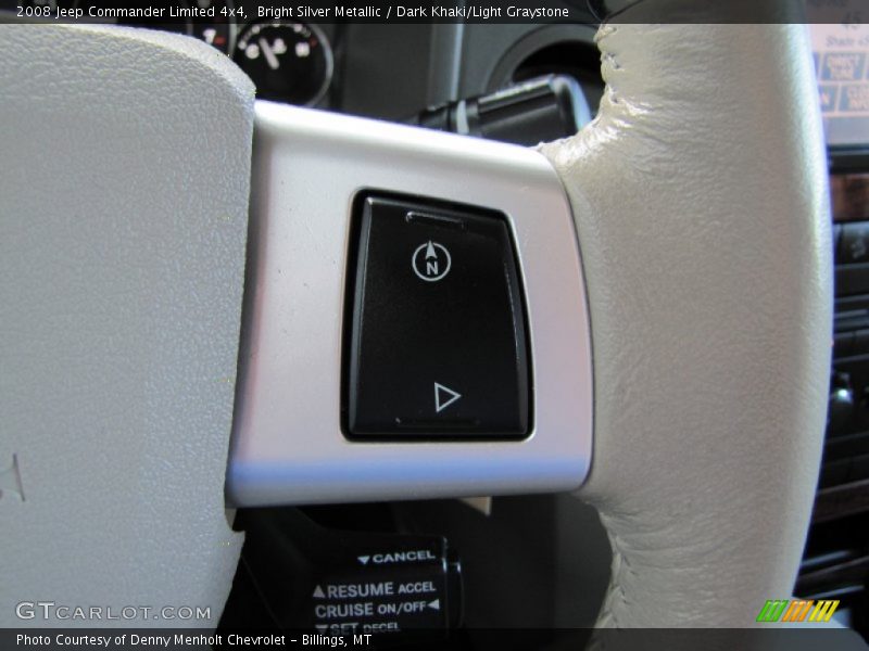 Bright Silver Metallic / Dark Khaki/Light Graystone 2008 Jeep Commander Limited 4x4