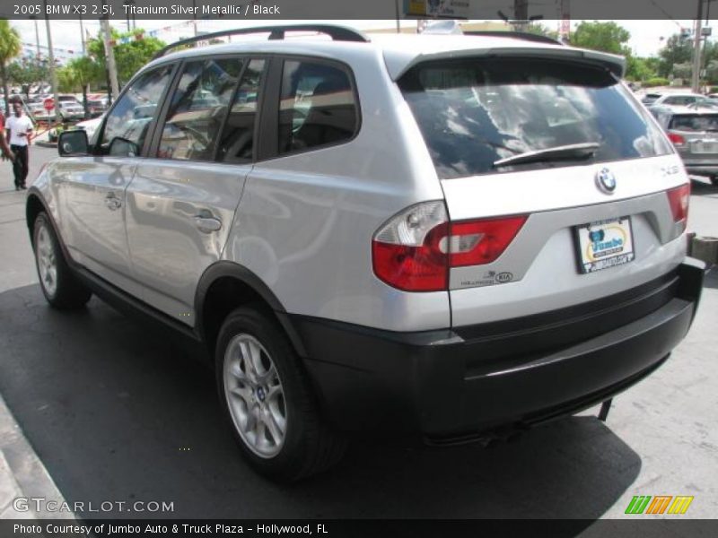 Titanium Silver Metallic / Black 2005 BMW X3 2.5i