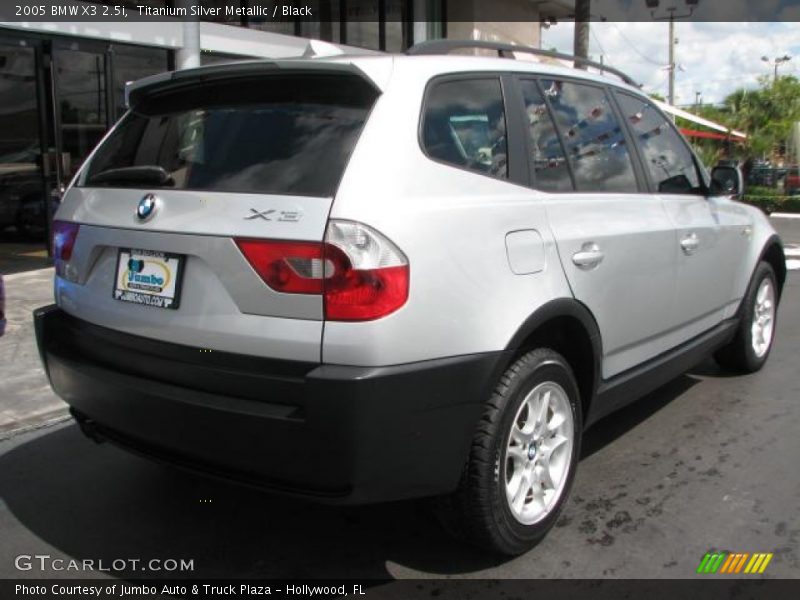 Titanium Silver Metallic / Black 2005 BMW X3 2.5i