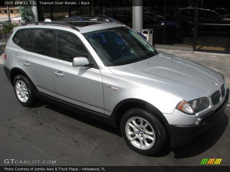 Titanium Silver Metallic / Black 2005 BMW X3 2.5i