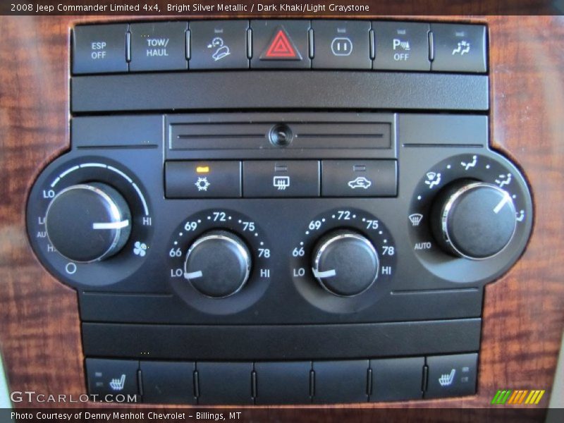 Bright Silver Metallic / Dark Khaki/Light Graystone 2008 Jeep Commander Limited 4x4