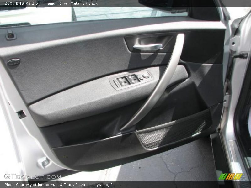 Titanium Silver Metallic / Black 2005 BMW X3 2.5i