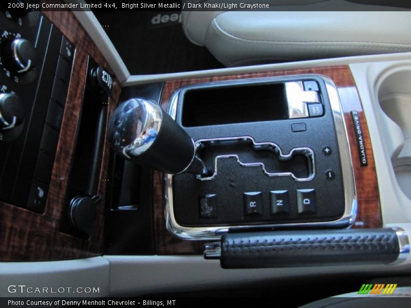 Bright Silver Metallic / Dark Khaki/Light Graystone 2008 Jeep Commander Limited 4x4