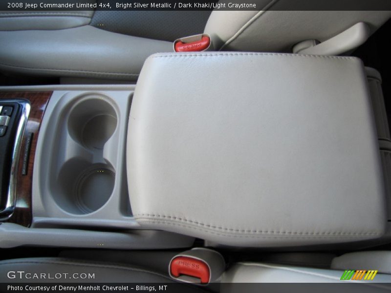 Bright Silver Metallic / Dark Khaki/Light Graystone 2008 Jeep Commander Limited 4x4