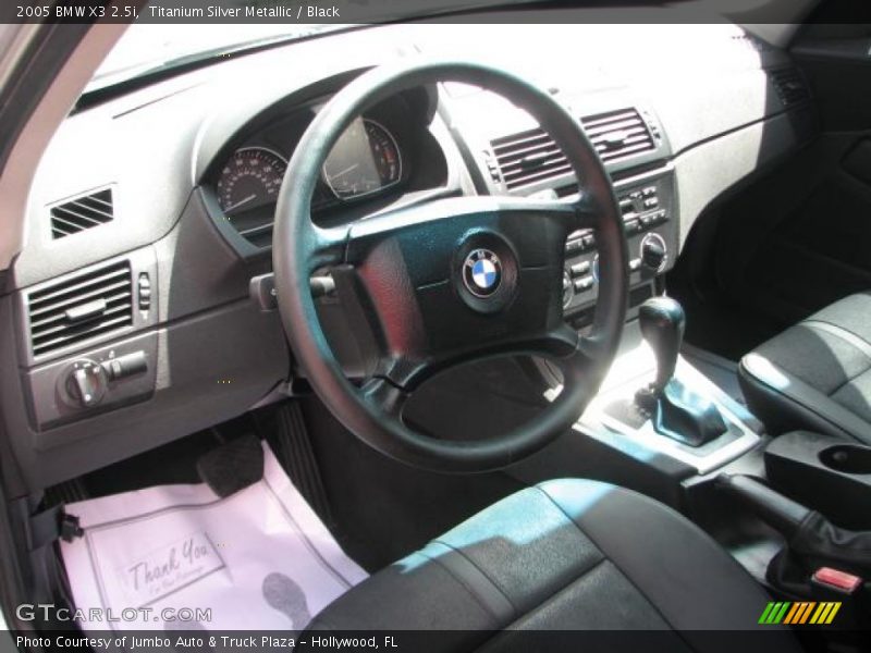 Titanium Silver Metallic / Black 2005 BMW X3 2.5i