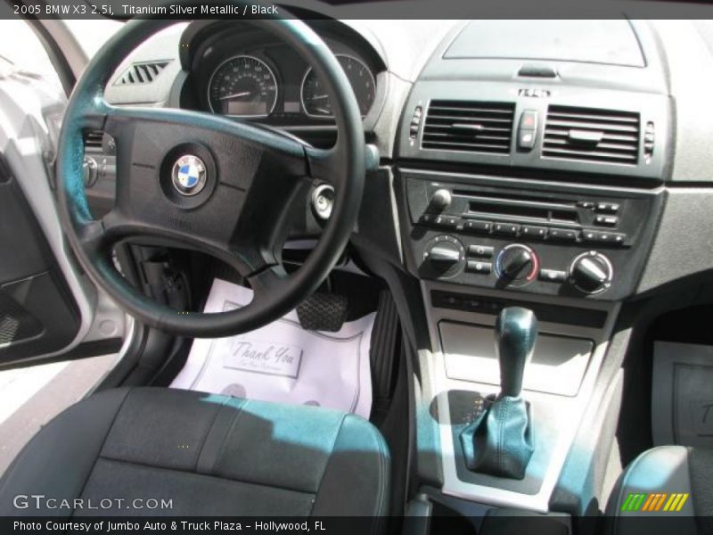 Titanium Silver Metallic / Black 2005 BMW X3 2.5i