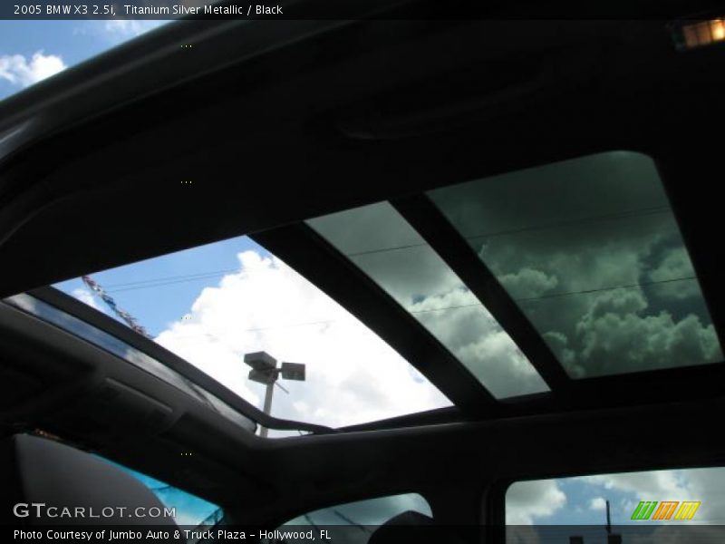 Titanium Silver Metallic / Black 2005 BMW X3 2.5i
