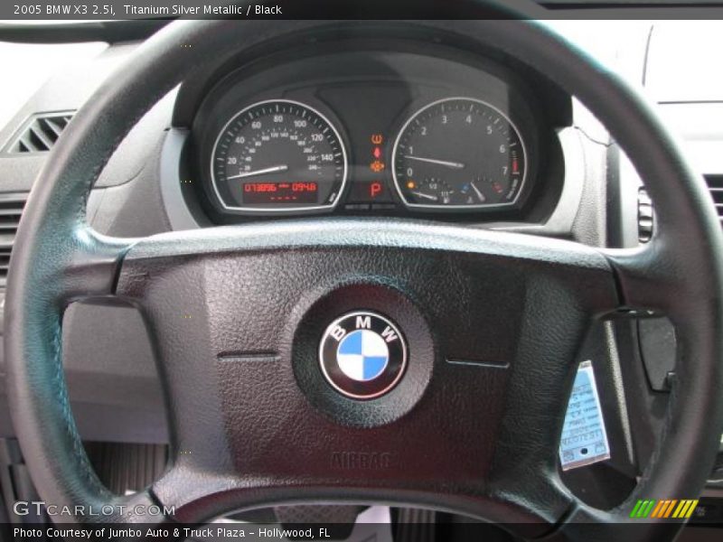 Titanium Silver Metallic / Black 2005 BMW X3 2.5i