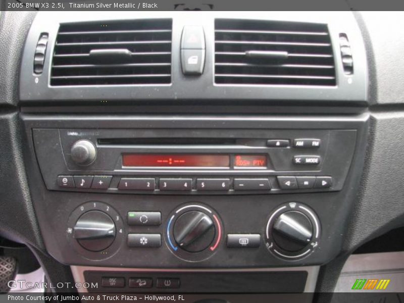 Titanium Silver Metallic / Black 2005 BMW X3 2.5i