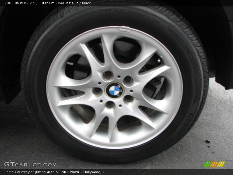 Titanium Silver Metallic / Black 2005 BMW X3 2.5i