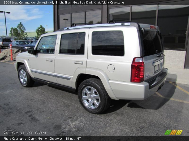 Bright Silver Metallic / Dark Khaki/Light Graystone 2008 Jeep Commander Limited 4x4