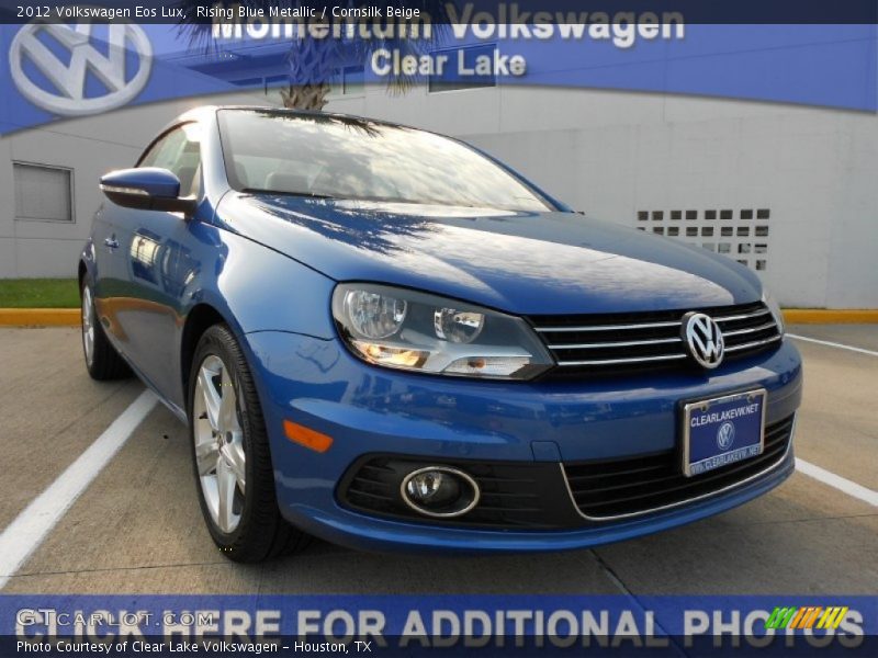 Rising Blue Metallic / Cornsilk Beige 2012 Volkswagen Eos Lux