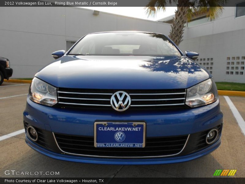 Rising Blue Metallic / Cornsilk Beige 2012 Volkswagen Eos Lux