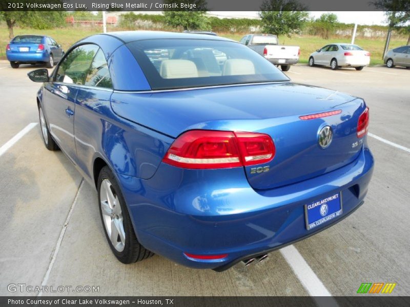 Rising Blue Metallic / Cornsilk Beige 2012 Volkswagen Eos Lux
