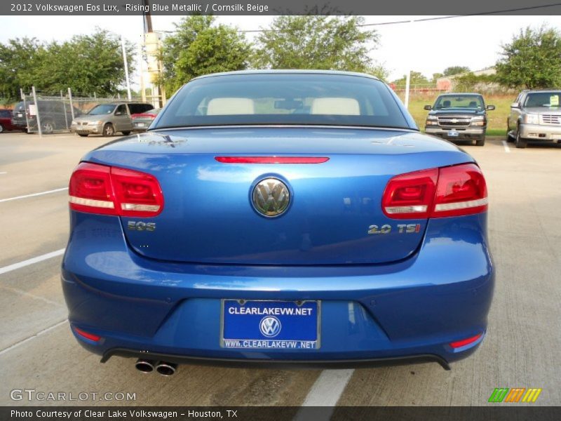 Rising Blue Metallic / Cornsilk Beige 2012 Volkswagen Eos Lux