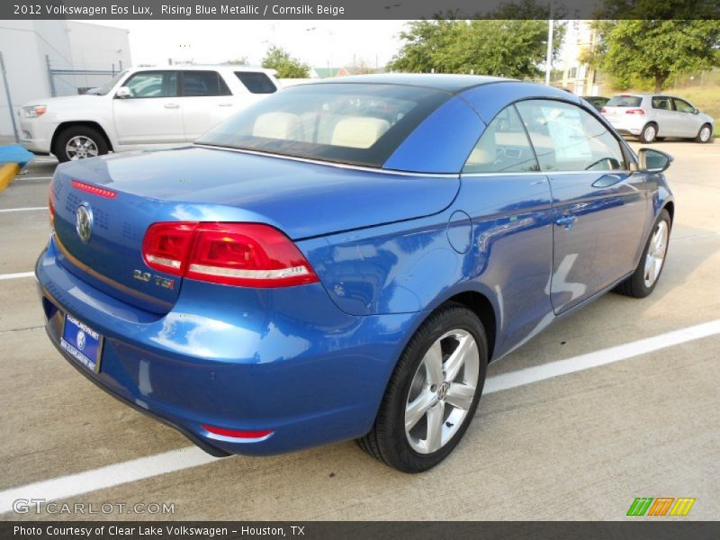 Rising Blue Metallic / Cornsilk Beige 2012 Volkswagen Eos Lux