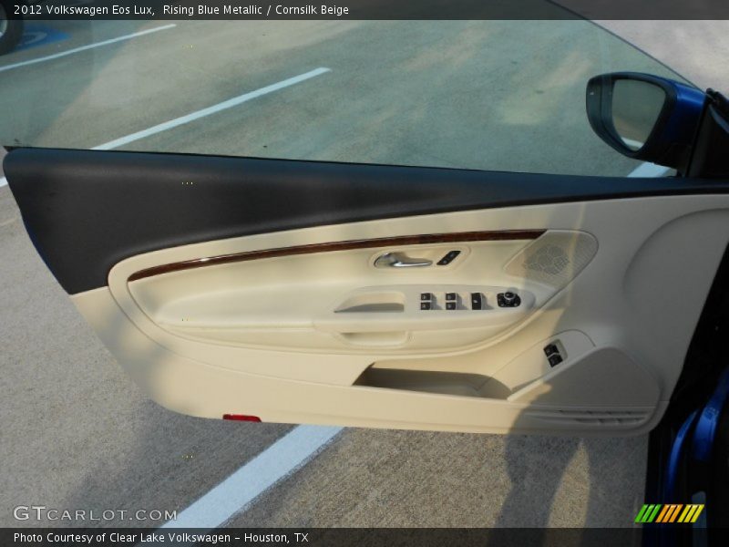 Rising Blue Metallic / Cornsilk Beige 2012 Volkswagen Eos Lux