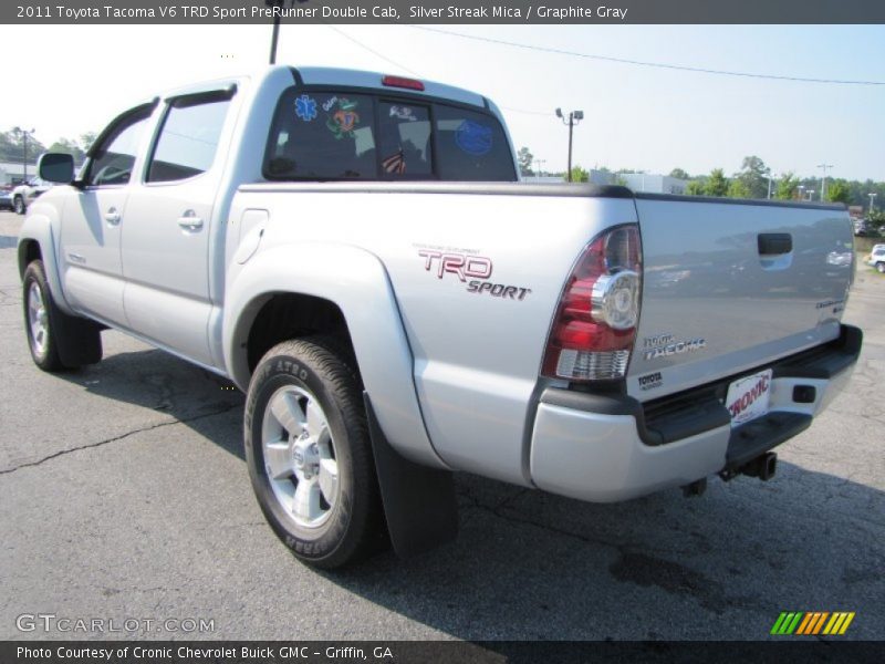 Silver Streak Mica / Graphite Gray 2011 Toyota Tacoma V6 TRD Sport PreRunner Double Cab