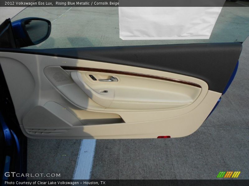 Rising Blue Metallic / Cornsilk Beige 2012 Volkswagen Eos Lux