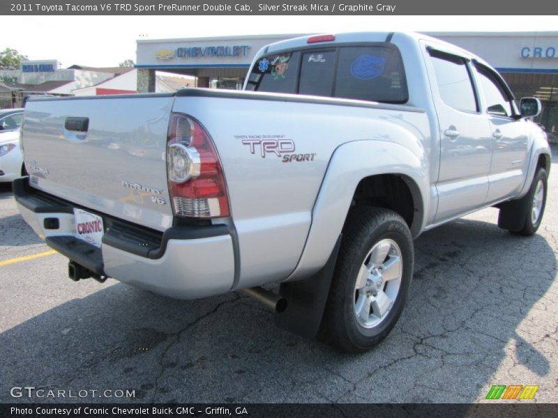 Silver Streak Mica / Graphite Gray 2011 Toyota Tacoma V6 TRD Sport PreRunner Double Cab