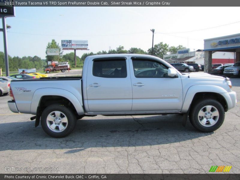 Silver Streak Mica / Graphite Gray 2011 Toyota Tacoma V6 TRD Sport PreRunner Double Cab