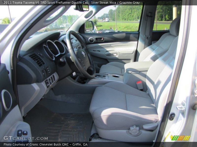 Silver Streak Mica / Graphite Gray 2011 Toyota Tacoma V6 TRD Sport PreRunner Double Cab