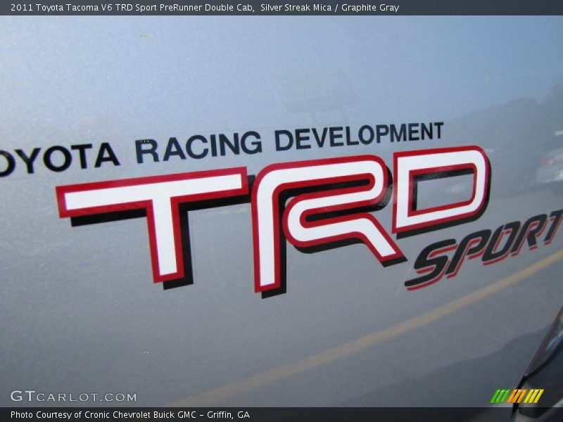 Silver Streak Mica / Graphite Gray 2011 Toyota Tacoma V6 TRD Sport PreRunner Double Cab