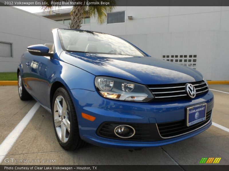 Rising Blue Metallic / Cornsilk Beige 2012 Volkswagen Eos Lux