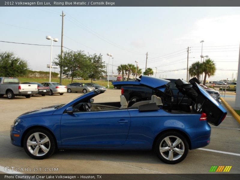 Rising Blue Metallic / Cornsilk Beige 2012 Volkswagen Eos Lux