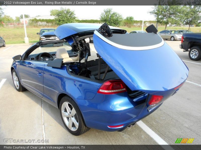 Rising Blue Metallic / Cornsilk Beige 2012 Volkswagen Eos Lux