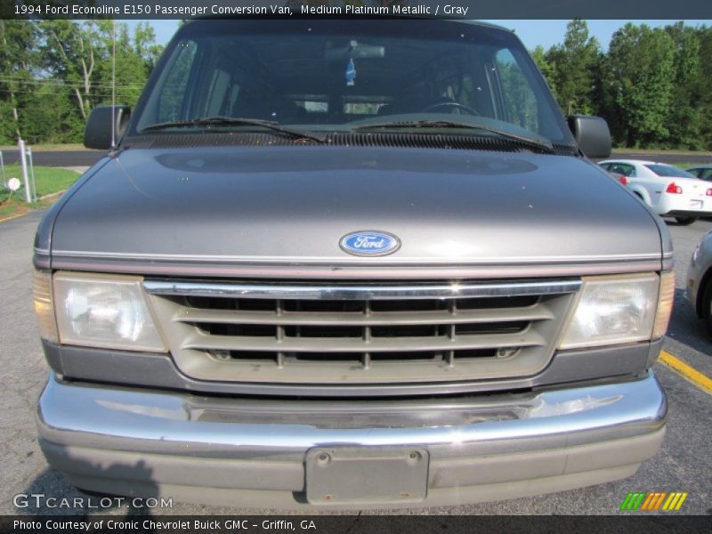 Medium Platinum Metallic / Gray 1994 Ford Econoline E150 Passenger Conversion Van