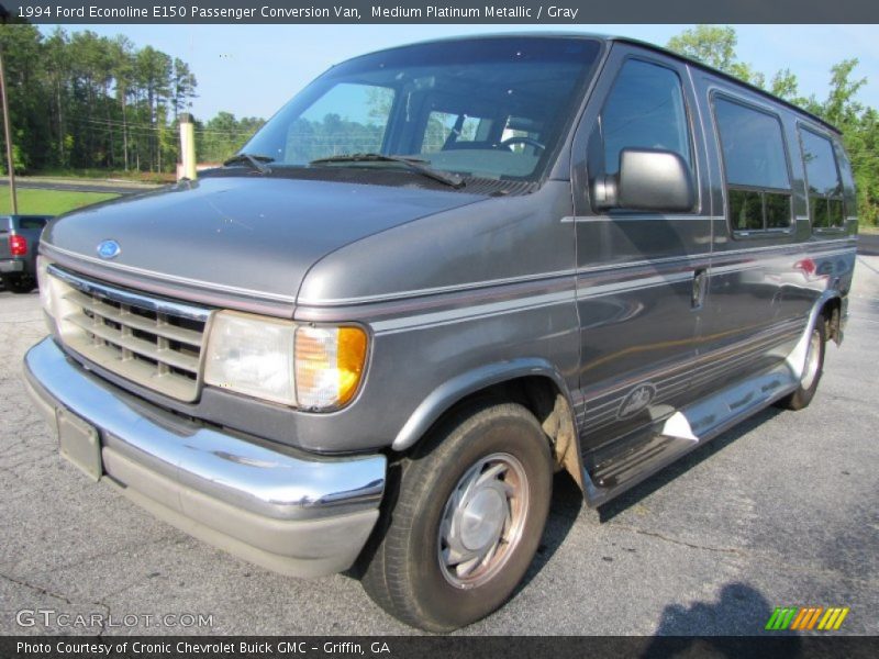 Medium Platinum Metallic / Gray 1994 Ford Econoline E150 Passenger Conversion Van