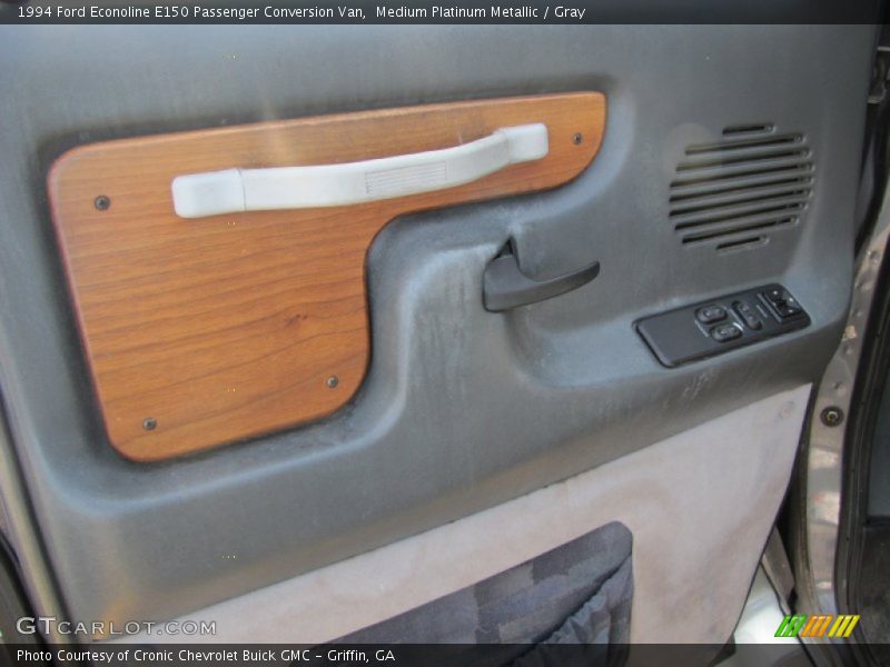 Medium Platinum Metallic / Gray 1994 Ford Econoline E150 Passenger Conversion Van