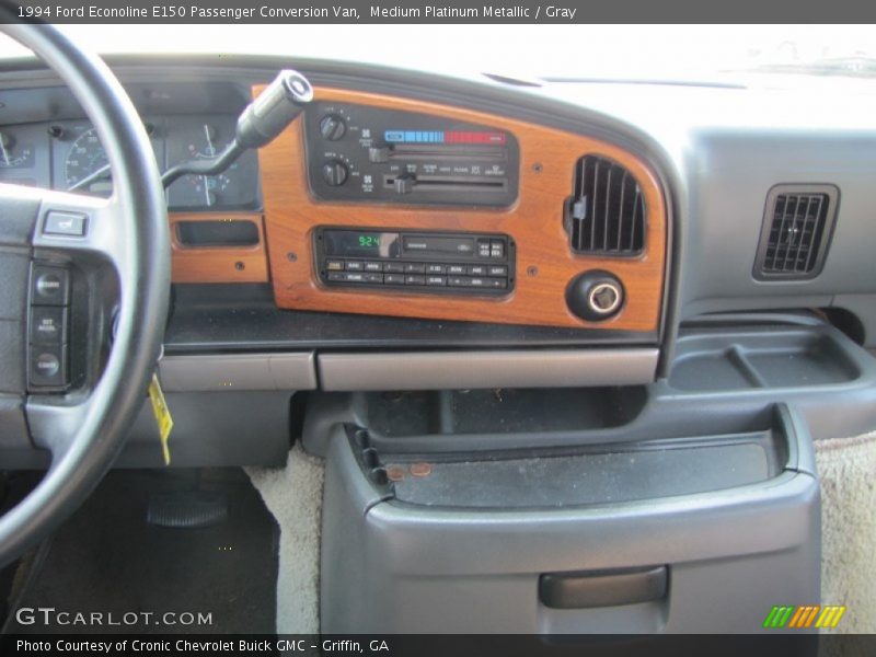 Medium Platinum Metallic / Gray 1994 Ford Econoline E150 Passenger Conversion Van