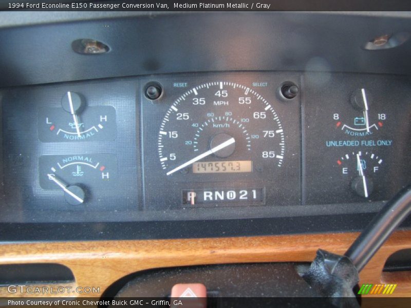  1994 Econoline E150 Passenger Conversion Van E150 Passenger Conversion Van Gauges