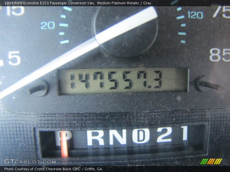Medium Platinum Metallic / Gray 1994 Ford Econoline E150 Passenger Conversion Van