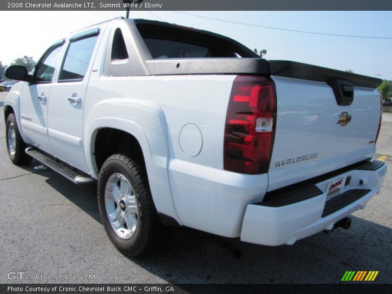 Summit White / Ebony 2008 Chevrolet Avalanche LTZ